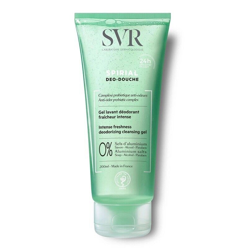 SVR Spirial Deo-Douche 200 ml Intense Freshness Deodorizing Cleansing Gel