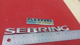 2007 - 2010 Chrysler Sebring Flex Fuel Rear Lid Emblem Trunk Chrome Logo Badge - £13.54 GBP
