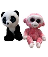 TY Beanie Boos Plush Toys Ruby &amp; Panda Bear Stuffed Animals - $11.52