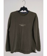 American Eagle Sweatshirt Mens Large Green 100% Cotton Longsleeve VINTAGE - $314.86 MXN