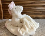 Jellycat Unicorn Security Blanket White Pink Plush Lovey Baby Toddler 13... - $18.04