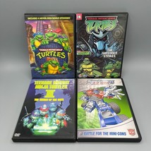 Lot of 4 Kids DVD Teenage Mutant Ninja Turtles TMNT &amp; Transformers Armada - £15.57 GBP