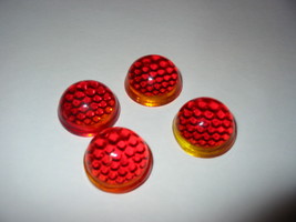  Glass Reflector Cabochon High Dome Lot of 4 - £6.38 GBP