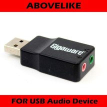 AUX 3.5mm to USB PnP Sound Card Device For Gigaware USB Audio Device - £6.30 GBP