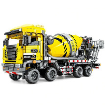 Building Blocks Set 1143PCS Concrete Mixer Truck Model Educational City Toy Gift - £67.93 GBP