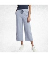 Athleta Blue Farallon Heathered Wide Crop Pants Drawstring Waist - Women... - €32,39 EUR