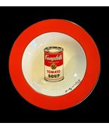 RARE- ANDY WARHOL Ceramic Campbell&#39;s Soup Advertising Collectable Bowl B... - £99.29 GBP