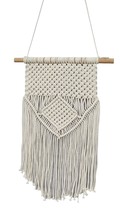 Rastogi Handicraft Naturel Eco-Friendly Wide Macrame White Rope Crochet Boho Wal - £34.42 GBP