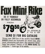 1969 Fox Corp Mini Bike Motor Bike 3 To 5 HP Advertisement Motorcycle E91H - £20.29 GBP