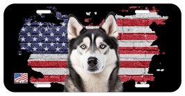 SIBERIAN HUSKY FACE  DOG CAN PERSONALIZE NOVELTY METAL LICENSE PLATE A - $8.90+