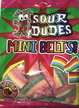 World Famous Sour Dudes Mini Belts 1ea 4.5oz Bag-Rainbow Berry Mix-NEW-S... - £11.74 GBP