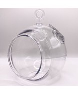 Hanging Standing Terrarium Round Clear Plastic For Air Plant Candle Deco... - £10.95 GBP