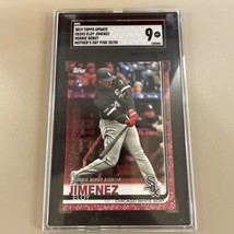 2019 Topps Update Eloy Jimenez Mother’s Day Pink Parallel #28/50 PSA 9 Mint RC - £88.91 GBP