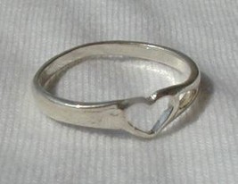 Heart silver ring - $13.69 CAD