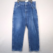 Dickies Jeans Men&#39;s 34x30 Straight Leg 100% Cotton Denim Carpenter Workwear - $20.00