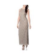 R &amp; M Richards New Womens Mocha Sequin Lace Evening Gown Dress   6 - £71.93 GBP