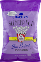 Martin&#39;s Slender Pop Sea Salted Popcorn - 9.5 Oz. (4 Bags) - £22.04 GBP