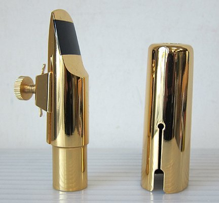 Gold Plated Soprano Saxophone Metal Mouthpiece, #6 - $68.59