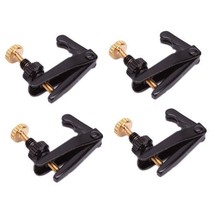 4Pcs Metal Violin String Adjuster Fine Tuner Black 1/8-1/2 Size - £4.17 GBP