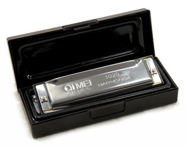 Brand New Harmonica 10 Holes Key of C with Protective Case Lightweight E... - $7.83