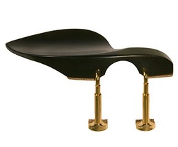 NEW Sky High Quality Guarneri 4/4 Ebony Violin Chinrest with Gold Feet Clamps - $19.59