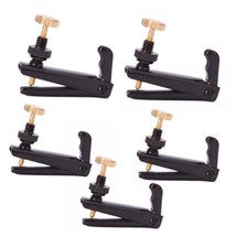 USA Seller 5 Pcs 3/4 -4 /4 Violin String Adjuster Fine Tuner Black - £6.96 GBP