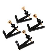 4pcs 1/4-1/2 Violin String Fine Adjuster Tuners Black Violin Violin Adju... - $124.39 MXN