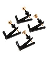 4pcs 1/4-1/2 Violin String Fine Adjuster Tuners Black Violin Violin Adju... - £5.27 GBP