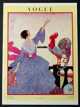 Vogue Fashion Magazine Cover Poster 1918 Vive La France! H Dryden Art Deco Print - £13.10 GBP
