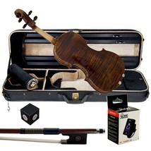 Paititi 4/4 Full Size PTVNSS100 Premium Hand Carved One-Piece Back Ebony Fitt... - $1,175.99