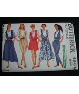 Butterick 4867 Classics Sewing Pattern Jumpsuit Jumper Top Size XS- M Uncut - $165.85 MXN