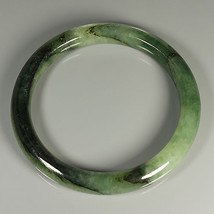 141.50 Ct Natural Green JADEITE Round Bangle  - $77.49