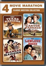 4Movie Marathon Classic Western Collection The Texas Rangers Canyon Passage Kans - £15.55 GBP