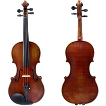 SKY 4/4 SKYVNFG1001 One Piece Antique Style Solid Wood Hand Carved Violin wit... - £783.21 GBP