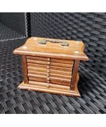 Vintage Wooden Chest of Drawer Coaster Set - £12.57 GBP