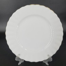 Royal Albert VAL D&#39;OR Bread &amp; Butter dessert Plate 6 3/8&quot; White Gold Rim... - $9.18