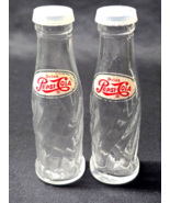 Vintage PEPSI COLA Salt &amp; Pepper Shaker Set Old Style Logo Advertising N... - $14.90 CAD