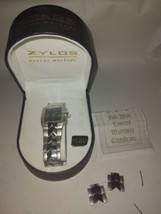Zylos George Machado Watch With Luminous Hands Date With CAse Needs Battery - £18.04 GBP