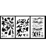 3Pack! Airbrush Camouflage Paint Stencils 14&quot; (TACS, Multicam, Tiger Str... - $263.16 MXN