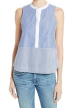 Elizabeth and James Womens Jacey Striped Sleeveless Top Size X-Small, Blue Multi - £25.14 GBP
