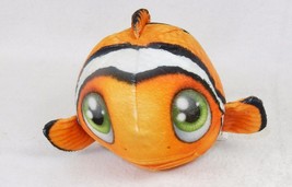 Fur Balls Clown Fish ~ Cute Cuddly Round Plush Pets, 3D Graphics, Style #11 - $6.81