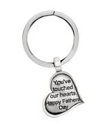 Sterling Silver You&#39;ve Touched our Hearts Dad Keyring - $179.15 CAD