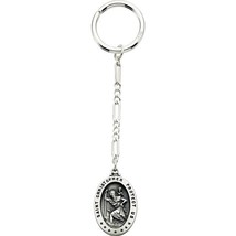 Sterling Silver St. Christopher Key Chain - £95.20 GBP