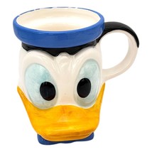 Vintage Mug Walt Disney Productions 3D Donald Duck 5 inch Ceramic Japan 1970s - $33.61