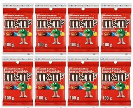 M&amp;M&#39;S Mega Peanut Butter Milk Chocolate Candy Share Size  Bags Lot of 8 ... - $17.71