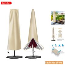 420D Oxford Fabric Patio Umbrella Cover with Zipper – Fits 9ft to 12ft U... - $28.66