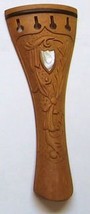 Hand Carved Inlay Boxwood Violin Tailpiece, 4/4 Size - $22.53