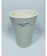 Flaco Blanco Vaso 3.3&quot; x 4.5&#39; H Por Lienzo - $13.52 CAD