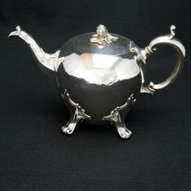 Edwardian Sheffield Silver Plate Teapot Early 20th Century - $77.64