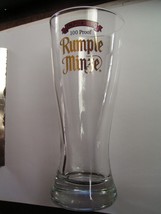 Imported 100 % Rumple Minze Beer Pilsner Thick Heavy Glass - £13.91 GBP